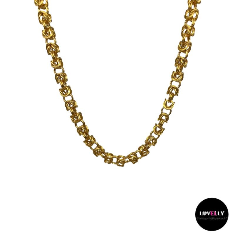 Collier maille royale en plaqué or -Lovelly Martinique