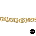 Collier maille gros sirop D13mm L60cm en plaqué or-Lovelly Martinique