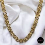 Collier maille gros sirop D13mm L80cm en plaqué or-Lovelly Martinique